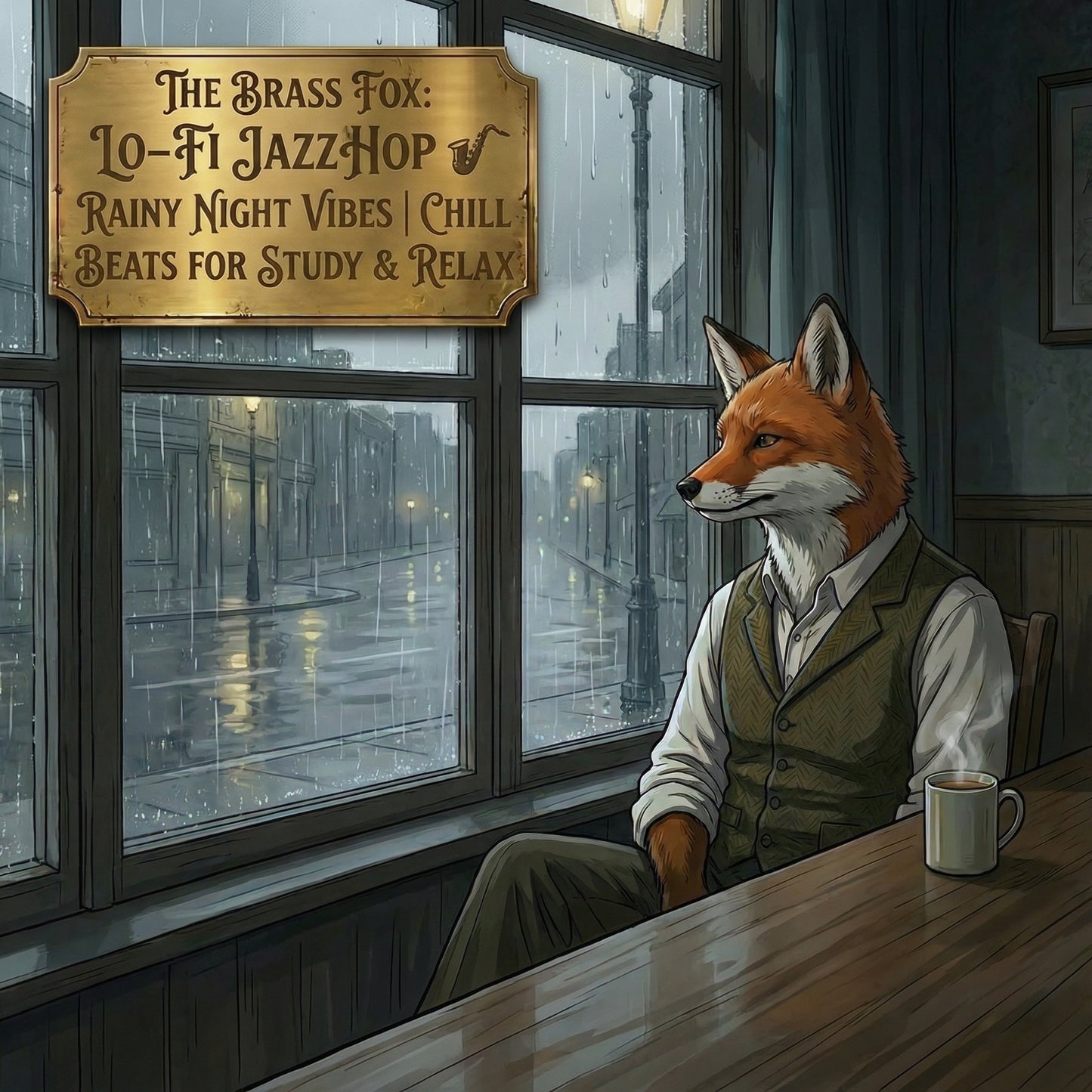 Lo-Fi JazzHop Rainy Night 🎷 Chill Beats for Study, Focus & Relax | Deep Sleep Vibes